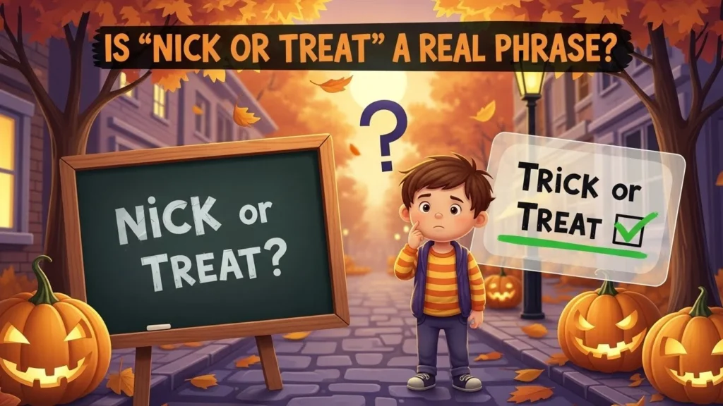 Is “Nick or Treat” a Real Phrase?