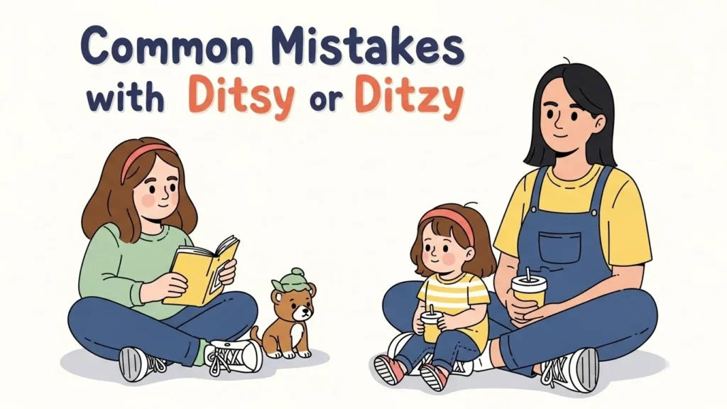 Common Mistakes with Ditsy or Ditzy