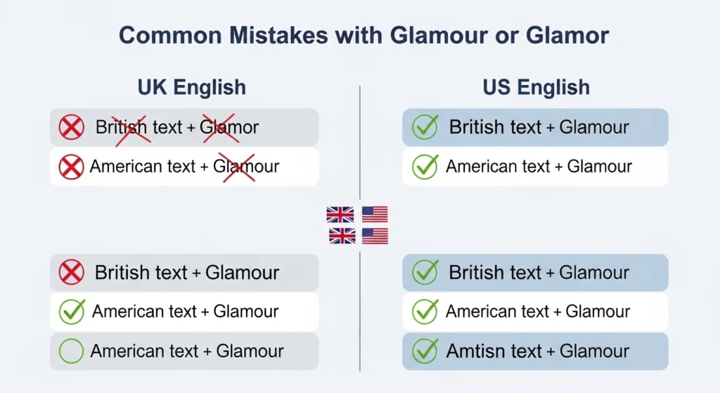 Common Mistakes with Glamour or Glamor