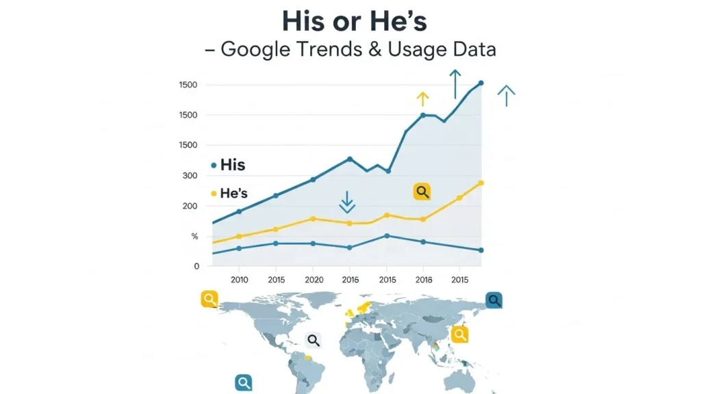 His or He’s – Google Trends & Usage Data