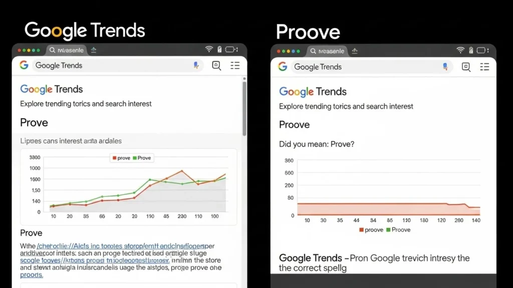 Prove or Proove : Google Trends & Usage Data