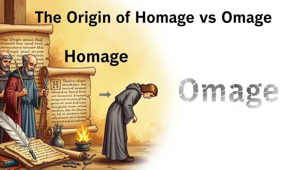 The Origin of Homage or Omage