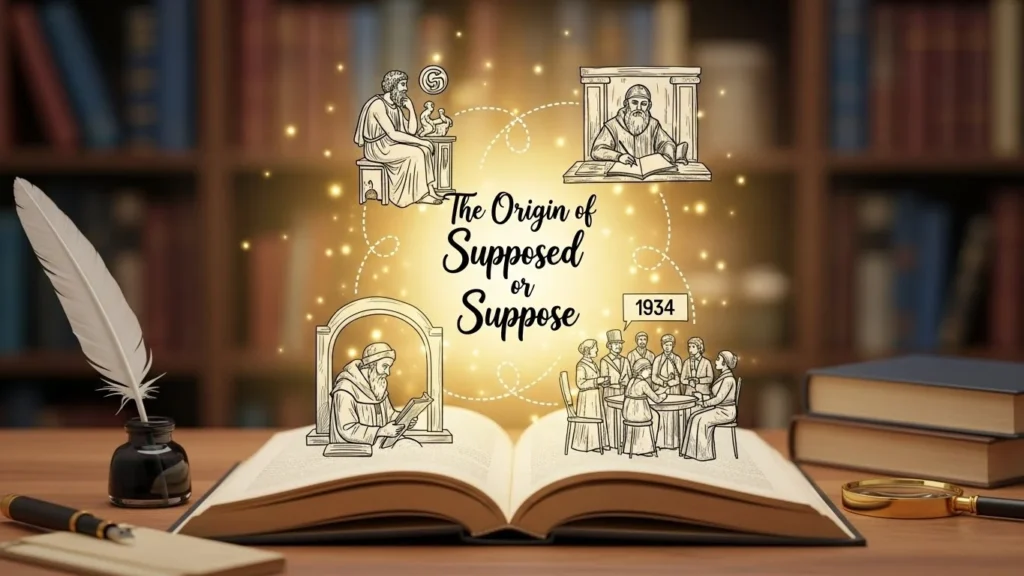 The Origin of Supposed or Suppose