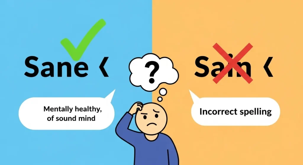 Common Mistakes with Sane or Sain