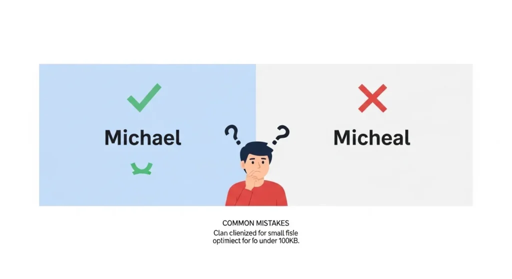 Common Mistakes with Michael or Micheal