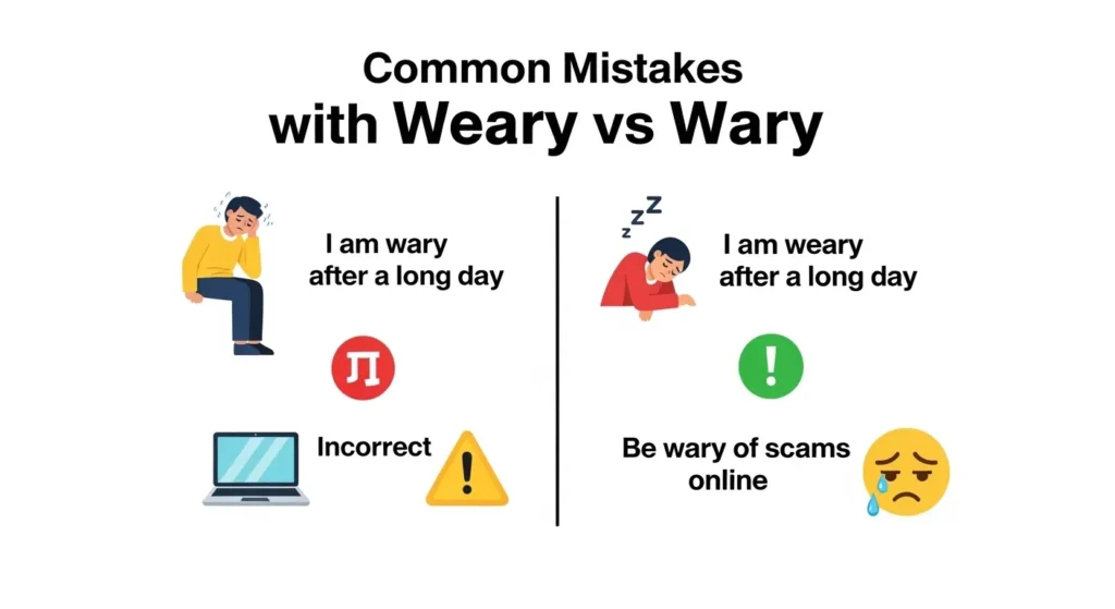 Common Mistakes with Weary or Wary