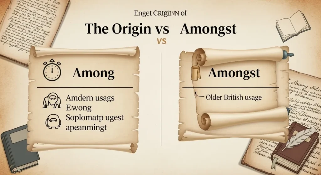 The Origin of Among or Amongst