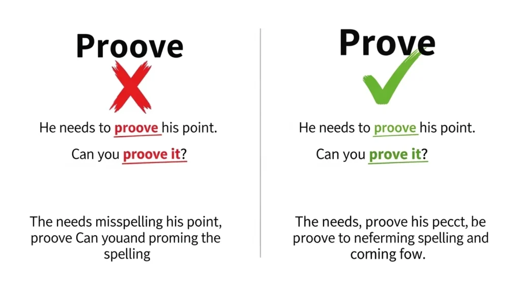 Common Mistakes with Proove or Prove