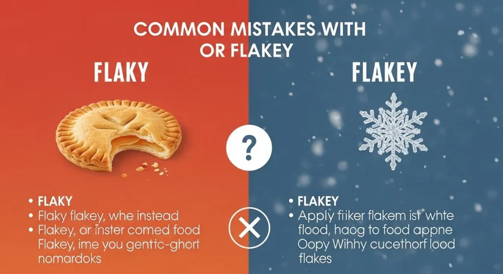 Common Mistakes with Flaky or Flakey