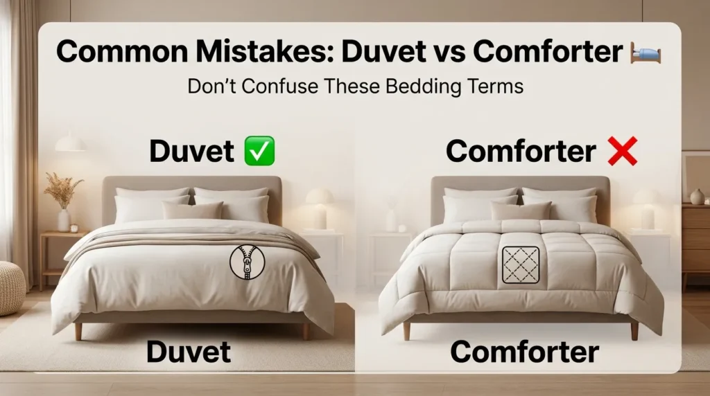 Common Mistakes with Duvet or Comforter