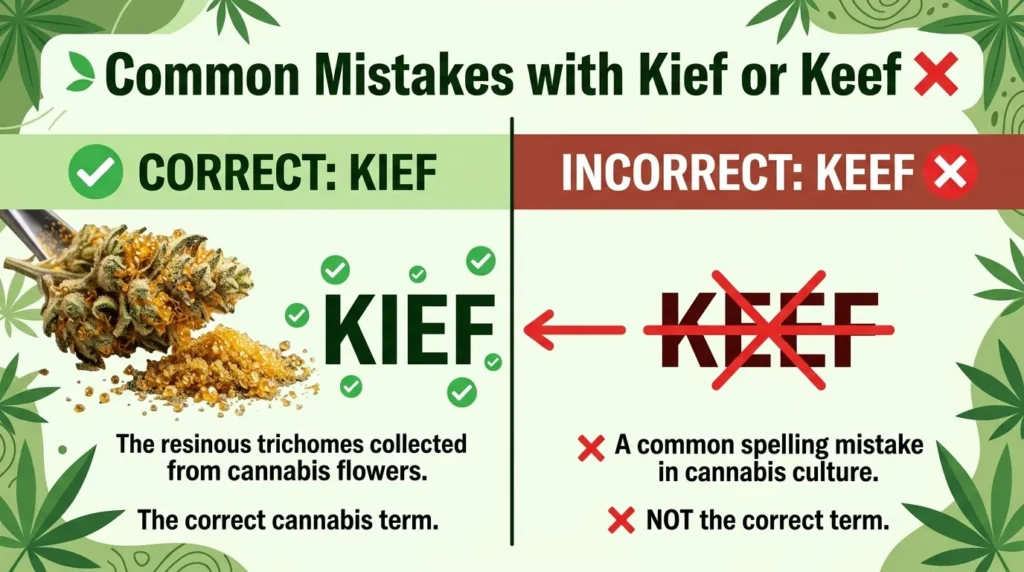 Common Mistakes with Kief or Keef ❌
