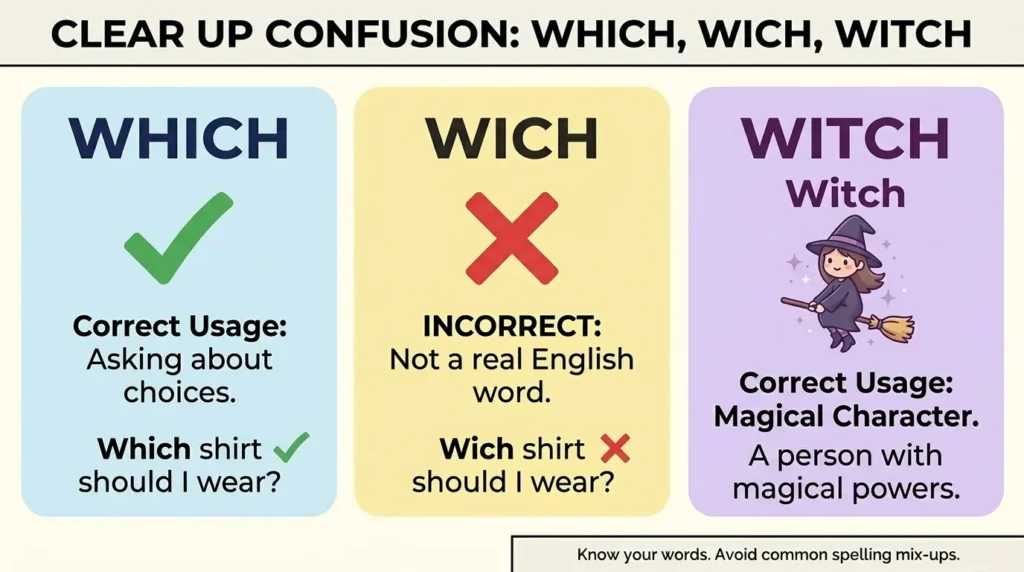 Common Mistakes with Wich or Witch