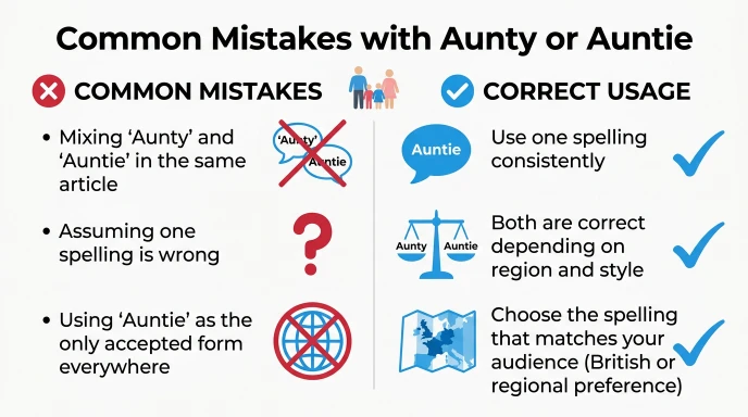 Common Mistakes with Aunty or Auntie