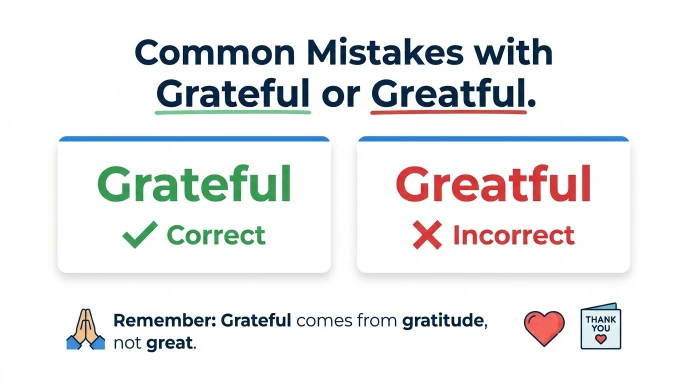 Common Mistakes with Grateful or Greatful