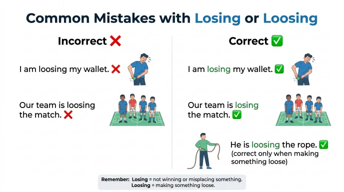 Common Mistakes with Losing or Loosing