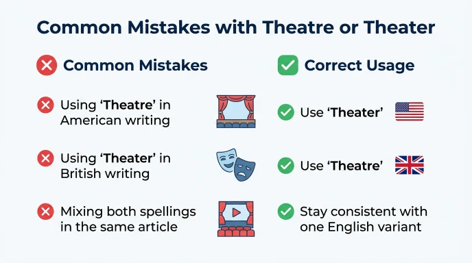 Common Mistakes with Theatre or Theater