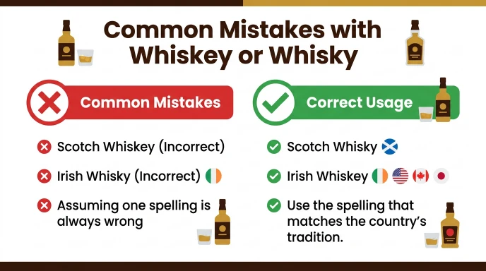 Common Mistakes with Whiskey or Whisky