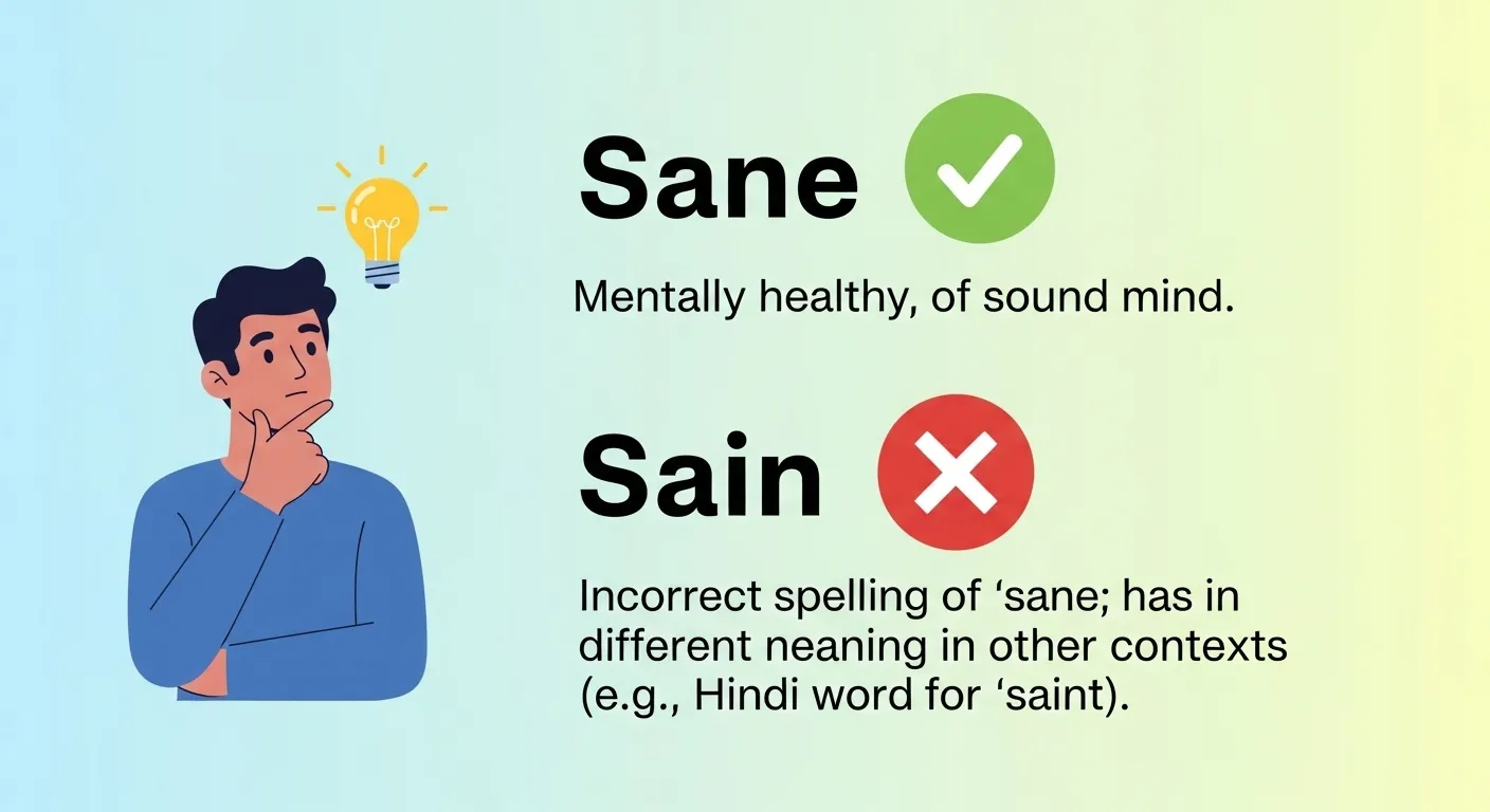 sane or sain