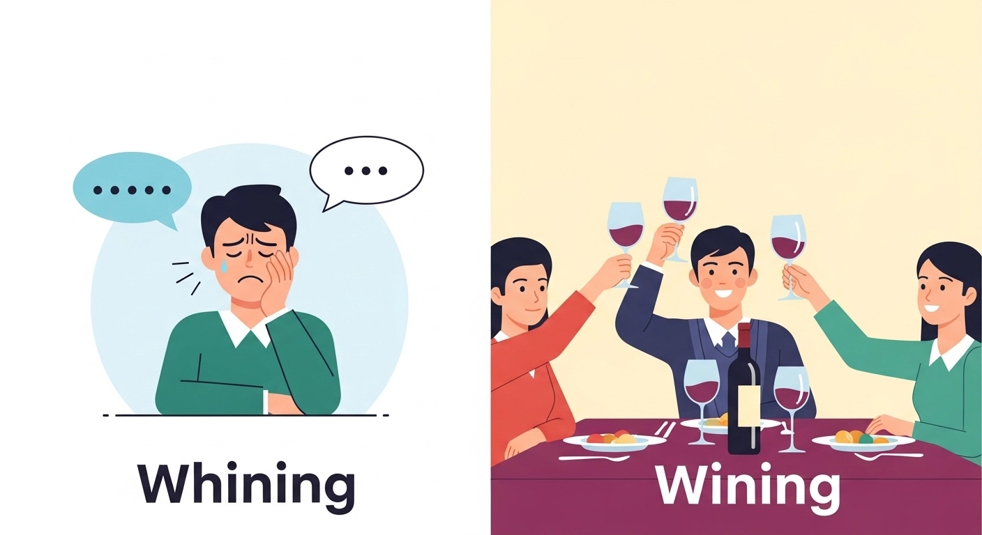 whining or wining
