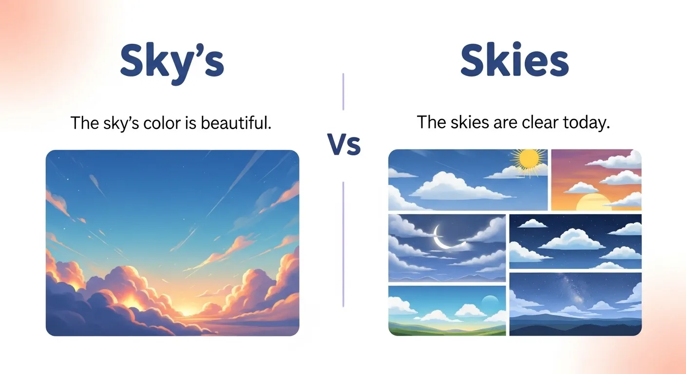 sky's or skies