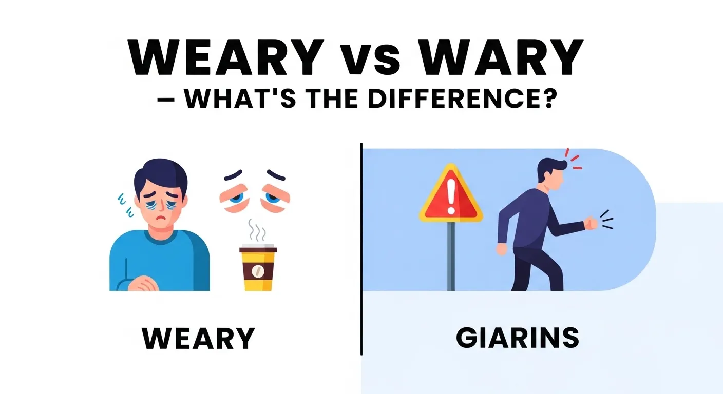 weary or wary