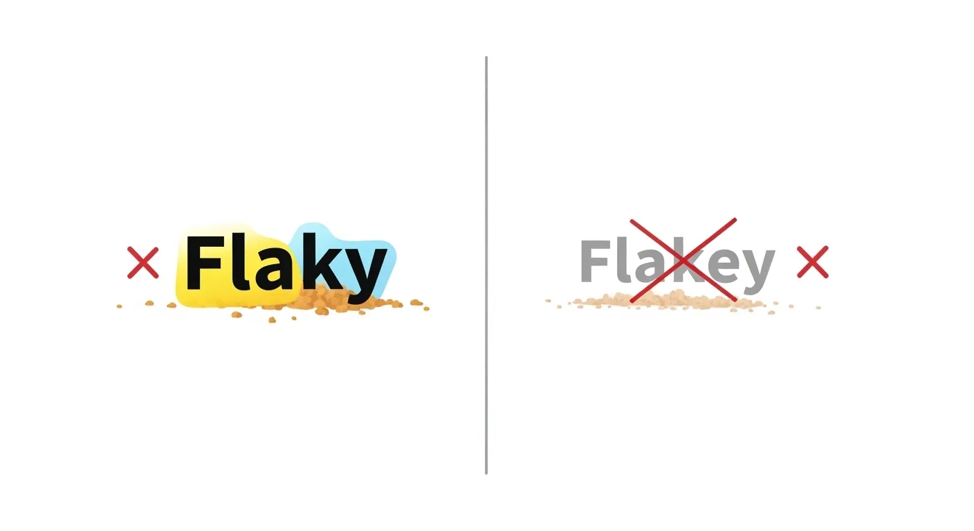 flaky or flakey