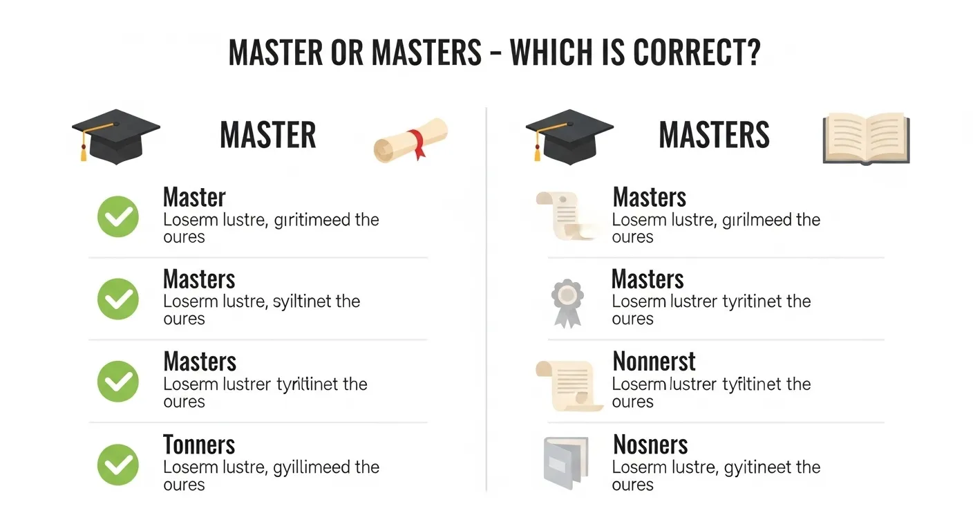 master or masters