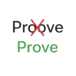 proove or prove