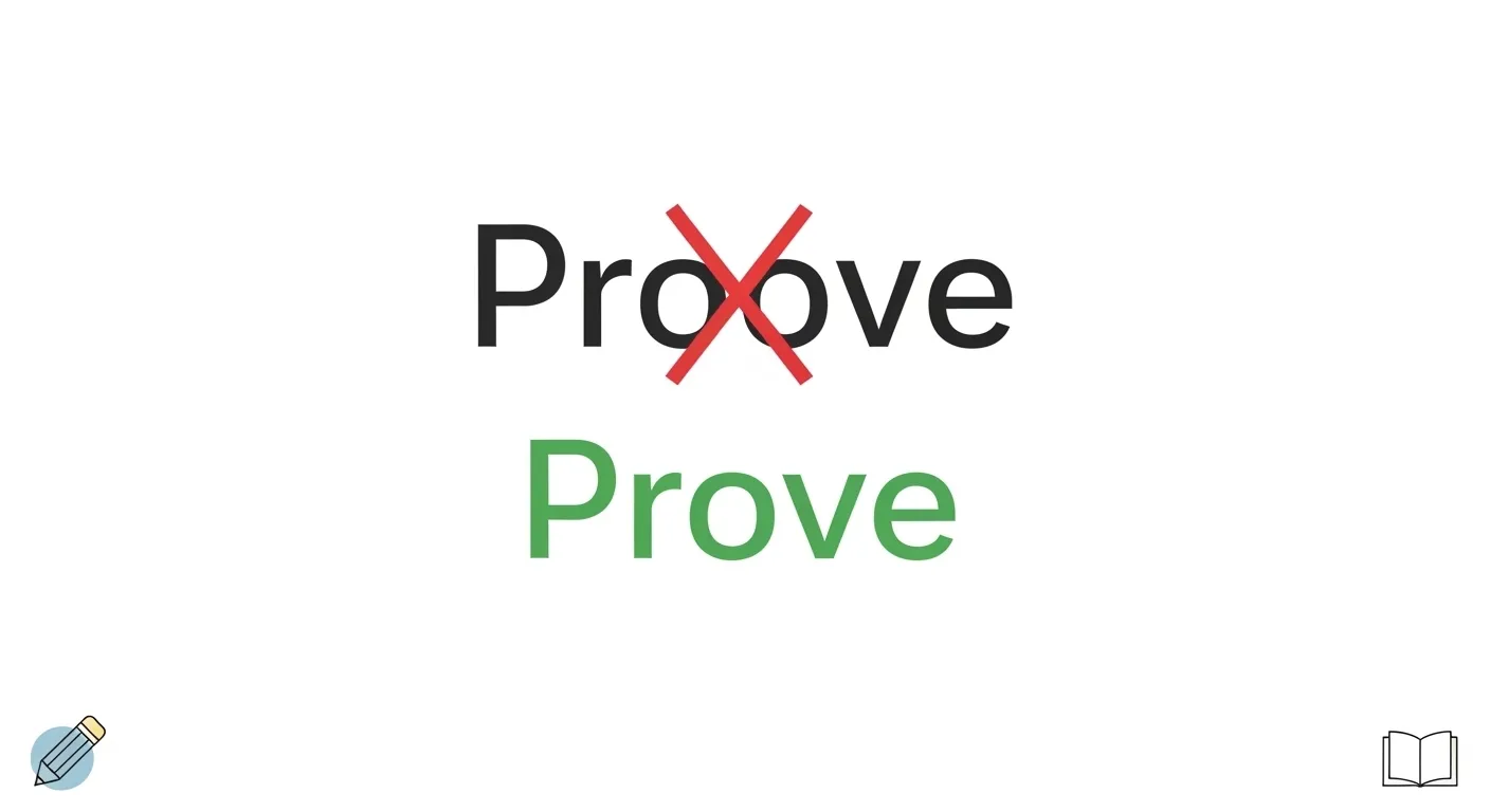 proove or prove