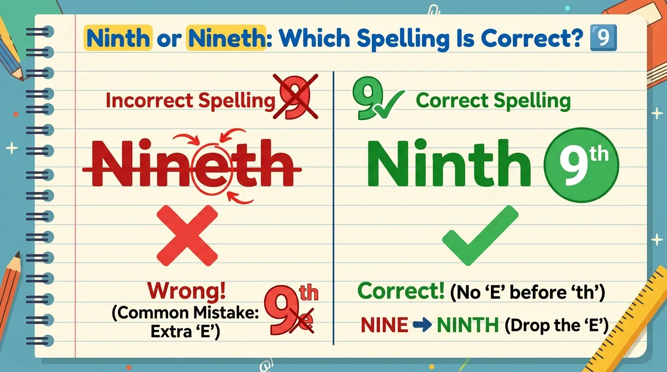 ninth or nineth