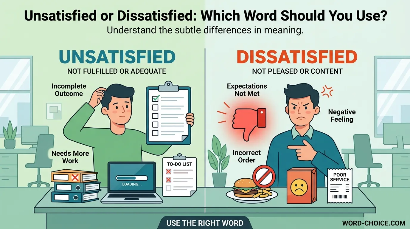 Unsatisfied or Dissatisfied