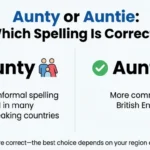 aunty or auntie