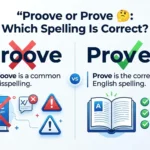 proove or prove