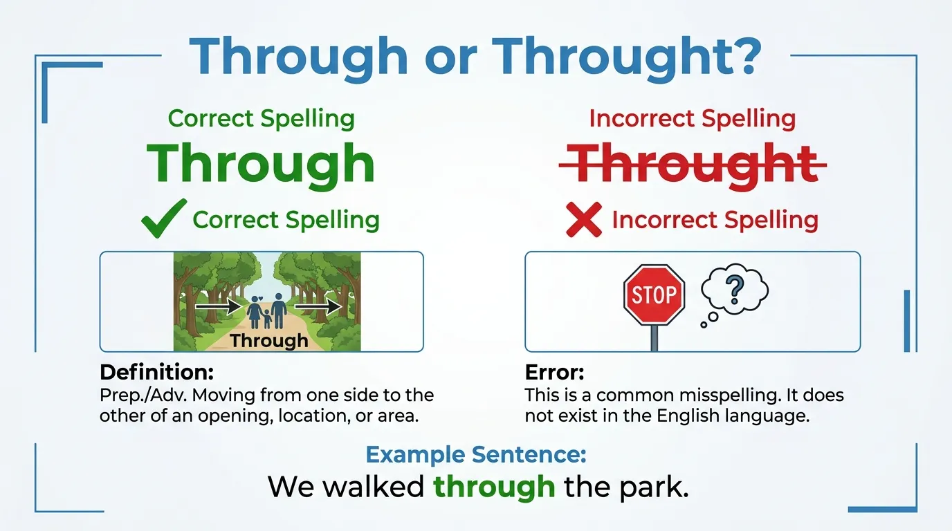 throught or through